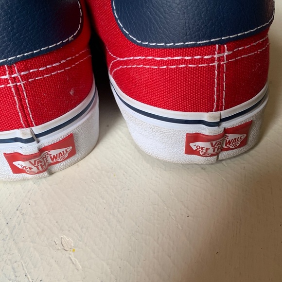 Vans Red Canvas Sneakers - Picture 7 of 10